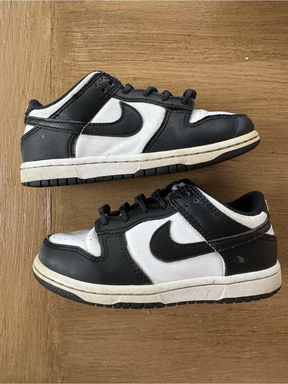 Nike Kids Black and White Low-Top Sneakers